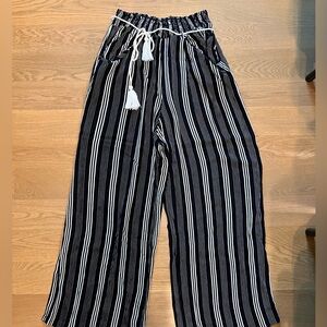 Black and White Striped Pants Size Medium